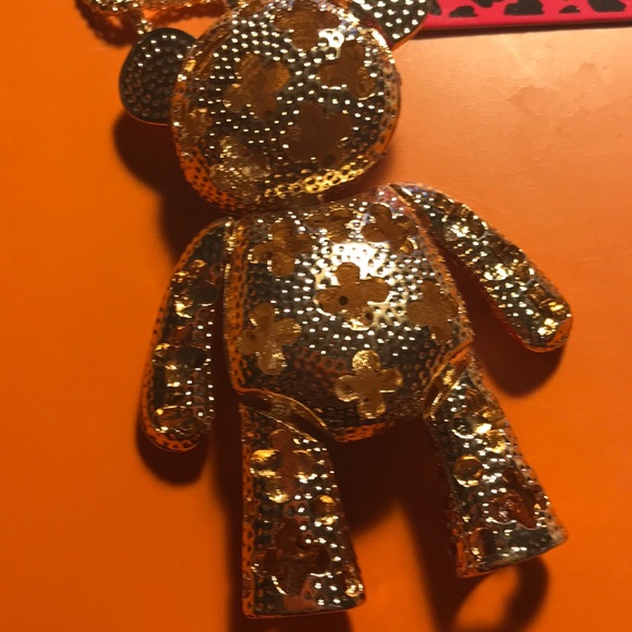 Valentines Day!! Colorful teddy bear necklace - Picture 4 of 7